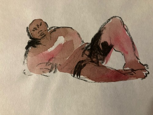 Très beau dessin aquarelle - très,