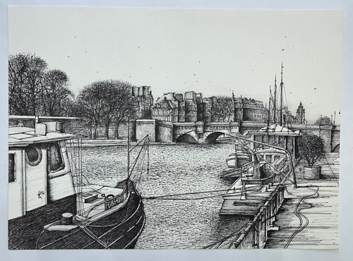 Pont neuf lithographie - neuf,