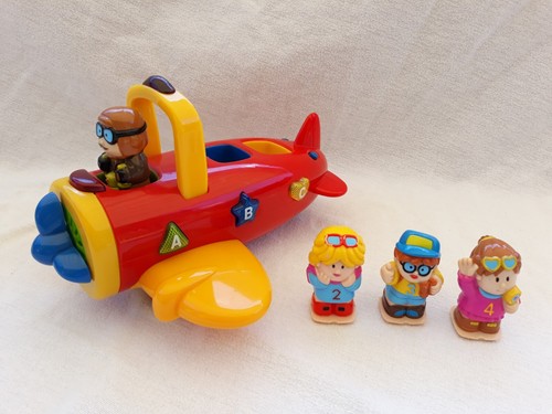 Jouet 1er age avion abc - age, 123