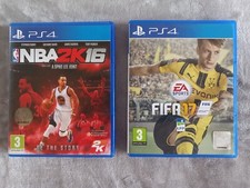 LOT DE 2 JEUX NBA 2K16 ET FIFA 17 PS4