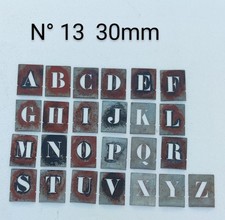lot de 25 Lettres pochoirs en