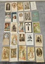 Lot de 100 images pieuses anciennes – 1886 à 1950 – Communion / Saints /