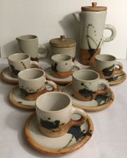 Rare Service À Café De La Poterie LA COLOMBE FRANCE 🇫🇷 Vallauris Vintage 