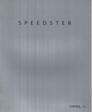 Catalogue Brochure Opel Speedster 10/2001 Allemagne Deutschland