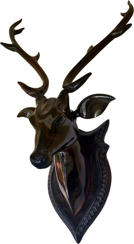 Artisanal bois cerf tête avec - cerf,