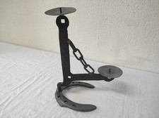 Bougeoir en métal avec socle