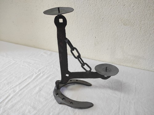 Bougeoir métal avec socle - métal,