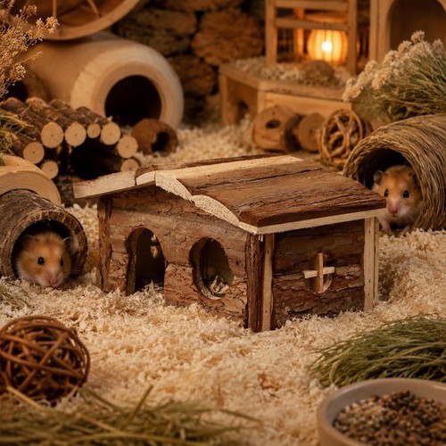 Cachette bois habitat - cachette, en