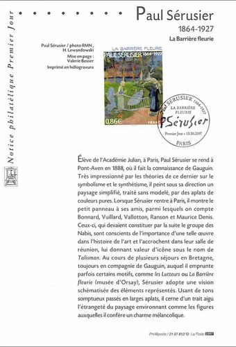 2007 notice philatélique - 2007,