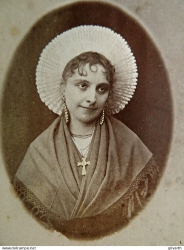 Photo cdv patte - patte, fils,