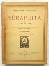 Livre ancien roman Séraphita d'Honoré de Balzac 1922 collection "At Home"