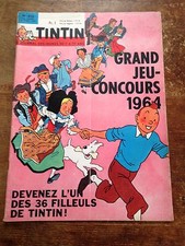 journal tintin 810 France (1964) couv Hergé  BD ancienne avec chèque tintin
