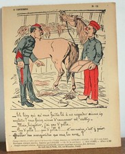 Gravure Dessin Caricature Lavrate et Frisson XIXème Siècle N°12