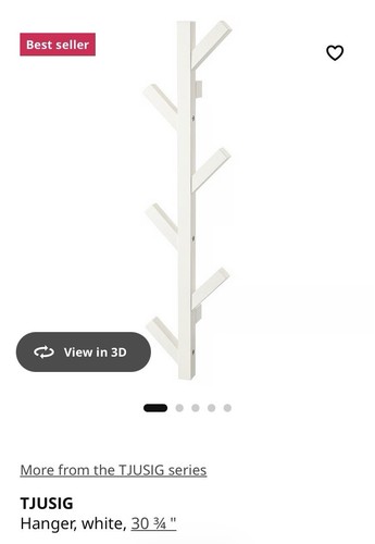 Ikea tjusig wall coat - rack,