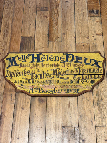Enseigne bois peinte pour - bois,