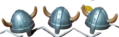 Casques playmobil vikingo - casques, x3