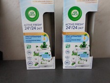 lot de 2 sprays automatiques sans gaz Air Wick Active Fresh Douceur de coton