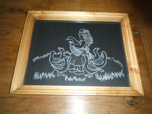 Tableau gravure sur verre