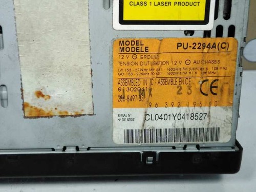 9639219580 autoradio peugeot - autoradio,