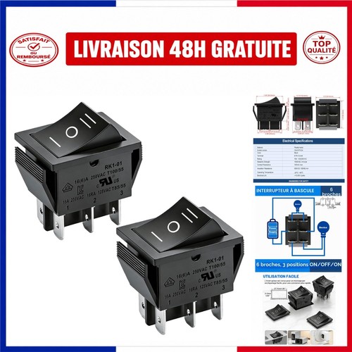 Interrupteur bascule dpdt - interrupteur,