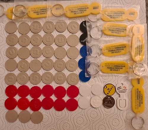 Lot jetons caddie - de,