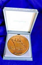 MEDAILLE ADIEUX DE EX-FRANCE PAQUEBOT FRANCE NORWAY MARINE PIÈCE MONNAIE +ECRIN