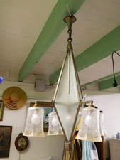 Lustre Art déco avec 4