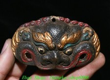 3" Old Tibet Bronze Painting