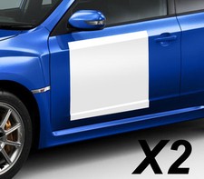 2 X PLAQUES FOND BLANC POUR NUMEROS RALLYE COURSE AUTOCOLLANT STICKER NU010