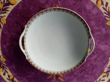 Plat à Tartes ou Gateaux ancien à Oreilles Porcelaine Unique de Limoges TLB 28cm