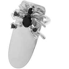 Strass araignée ongle ouverte