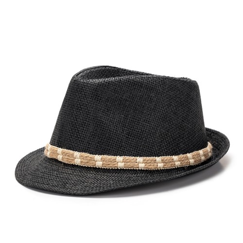 Chapeau fedora paille homme - chapeau,