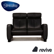 Sofa En Cuir Stressless Arion Noir Deux Places Fonction