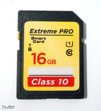 NEUF / NEW - Carte SD 16 Go / Gb - Class 10 Extreme Pro SD card