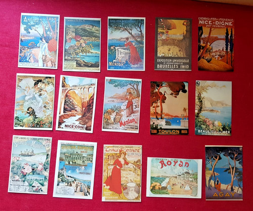 Lot cartes postales - 15,