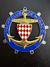 Badge Yacht Club Monaco YCM ACM Automobile Emblème Macaron Plaque