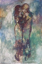 Philippe CARA COSTEA (1925-2006) HsP 50' 105x65cm Jeune peinture École de Paris