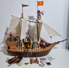 Playmobil 3550 ancien bateau pirate anglais galion corsaire navire de mer
