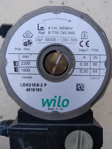 Elm leblanc circulateur wilo - leblanc,