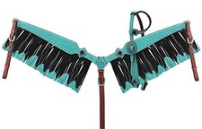 Ensemble d'attache de cheval col de poitrine Western Selle One Ear...