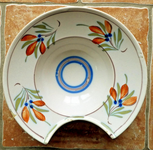Ancien plat barbe en - ancien, à