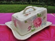 Beurrier ancien cloche pour fromage FRANZ ANTON MEHLEM ROYAL BONN Allemagne