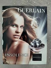 Publicité papier Parfum. Guerlain Insolence de 2006 + patch Perfume Ad 