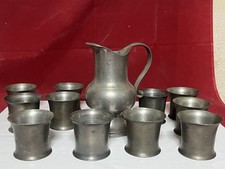 Lot Pichet et 12 Timbales en