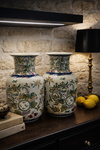 Paire grands vases en - de,