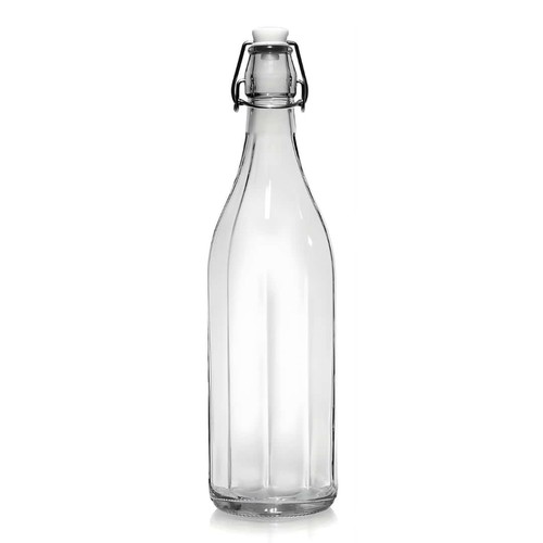 Bouteille verre striée - bouteille, en