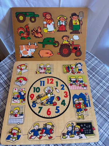 Lot puzzle en bois - de, 2