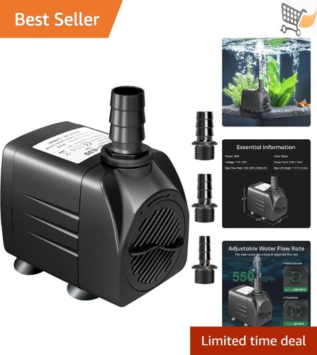 Submersible water pump - submersible, 550gph