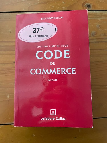 Code commerce dalloz 2026 - code,