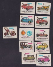 Série  étiquettes paquet  allumettes Tchécoslovaquie  BN200826 Ancienne voiture